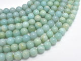 Amazonite Beads, Round, 8mm (8.3mm)-Gems: Round & Faceted-BeadDirect