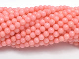Pink Coral, Angel Skin Coral, 4mm (4.3mm) Round-Gems: Round & Faceted-BeadDirect
