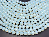 White Opalite Beads, 12mm Faceted Round Beads-Gems: Round & Faceted-BeadDirect