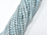 Genuine Aquamarine Beads, 4mm (4.7mm) Round beads-Gems: Round & Faceted-BeadDirect