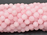Matte Rose Quartz Beads, 8mm Round beads-Gems: Round & Faceted-BeadDirect