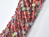 Mystic Aura Quartz-Red, Rainbow, 6mm (6.3mm) Round-Gems: Round & Faceted-BeadDirect