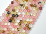 Fire Cherry Quartz Beads, Round, 6mm-Gems: Round & Faceted-BeadDirect