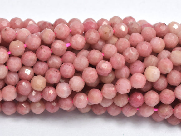 Rhodonite, Pink Rhodonite, 3.5mm Micro Round-BeadDirect