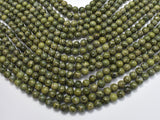 Alligator Skin Jasper Beads, Green Brecciated Jasper, Round, 6mm-Gems: Round & Faceted-BeadDirect