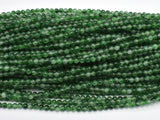 Malaysia Jade - Green, White, 4mm (4.5mm), Round-BeadDirect
