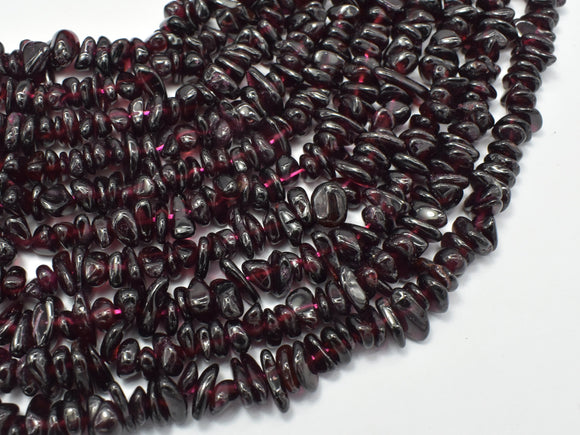 Red Garnet Beads, Pebble Chips, 4mm -7mm-Gems: Nugget,Chips,Drop-BeadDirect