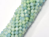 Jade - Light Green & Blue 6mm Round-BeadDirect