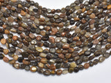 Black Sunstone, 7x9mm, Nugget Beads, 15.5 Inch-BeadDirect