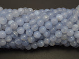 Blue Chalcedony Beads, Blue Lace Agate Beads, 6mm Round Beads-BeadDirect