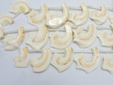 Mother of Pearl Beads, MOP, Creamy White, 17x30mm-28x46mm Free Form,-BeadDirect