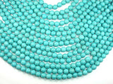 Howlite Turquoise Beads, Round, 10mm (9.8mm)-Gems: Round & Faceted-BeadDirect