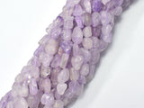 Lavender Amethyst, 6x8mm Nugget Beads, 15.5 Inch-BeadDirect
