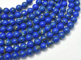 Shell Turquoise Howlite-Dark Blue, 6mm (6.5mm)-BeadDirect