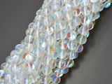 Mystic Aura Quartz-White, 8mm (8.5mm) Round Beads-Gems: Round & Faceted-BeadDirect