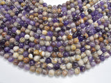 Chevron Amethyst Beads, 8mm Round-Gems: Round & Faceted-BeadDirect