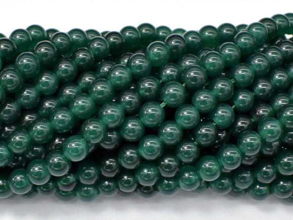 Jade Beads-Emeral, 6mm (6.3mm) Round Beads-Gems: Round & Faceted-BeadDirect