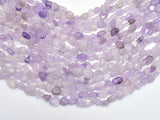 Lavender Amethyst, 6x8mm Nugget Beads, 15.5 Inch-BeadDirect