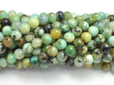 Natural Chrysocolla , 8mm Round Beads, 15 Inch-BeadDirect