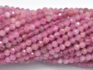 Pink Tourmaline Beads, 3mm Micro Faceted-Gems: Round & Faceted-BeadDirect