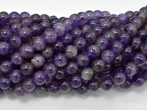 Amethyst Beads, 6mm(6.6mm) Round-Gems: Round & Faceted-BeadDirect