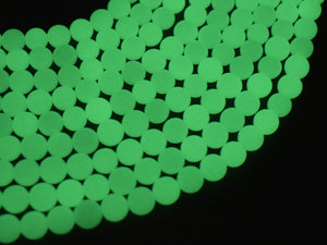 Glow in The Dark Beads-Green, Luminous Stone, 6mm-Gems: Round & Faceted-BeadDirect