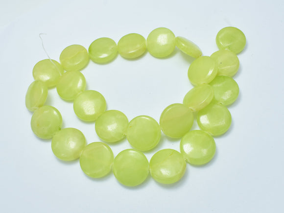 Jade Beads, 16mm Coin Beads-BeadDirect