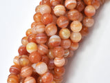 Natural Banded Agate, Striped Agate, 8mm (8.2mm)-Gems: Round & Faceted-BeadDirect