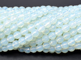 White Opalite Beads, 6 mm Faceted Round Beads-Gems: Round & Faceted-BeadDirect