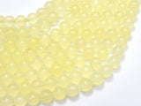 Jade - Lemon, 8mm (8.3mm) Round-Gems: Round & Faceted-BeadDirect