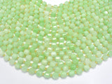 Green Quartz Beads, 8mm Faceted Prism Double Point Cut-Gems: Round & Faceted-BeadDirect