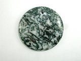 Tree Agate Pendant, Coin Beads, 50mm-Gems: Round & Faceted-BeadDirect