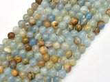 Blue Calcite 6mm (6.5mm) Round-BeadDirect