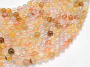 Hematoid Quartz, 6mm (6.5mm) Round-Gems: Round & Faceted-BeadDirect