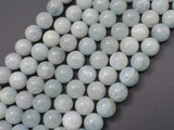 Genuine Aquamarine Beads, Round, 10mm-Gems: Round & Faceted-BeadDirect