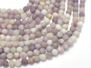 Matte Lilac Jasper Beads, Pink Tourmaline Beads, 6mm (6.3mm)-Gems: Round & Faceted-BeadDirect