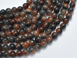 Jade - Gray & Orange 8mm Round-BeadDirect