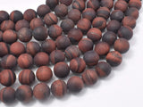 Matte Red Tiger Eye Beads, Round, 10mm, 15 Inch-Gems: Round & Faceted-BeadDirect