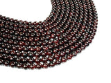 Red Garnet Beads, Approx 7mm Round Beads-Gems: Round & Faceted-BeadDirect