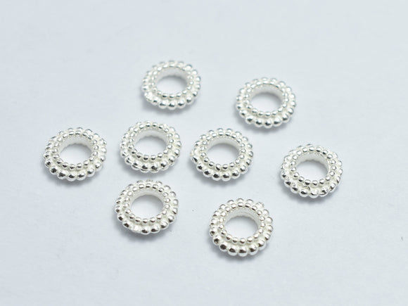 10pcs 925 Sterling Silver Beads, 5.2mm Spacer-BeadDirect