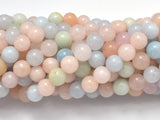 Beryl Beads, Aquamarine, Morganite, Heliodor, 8mm, Round-Gems: Round & Faceted-BeadDirect