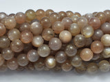 Gray Moonstone Beads, 8mm, Round-BeadDirect