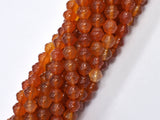 Carnelian-Orange 8mm Bell Beads, 14 Inch-BeadDirect