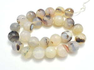 AGATE BEADS, 13.5MM FACETED ROUND-Agate: Round & Faceted-BeadDirect