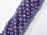 Mystic Coated Amethyst 8mm Faceted Round-BeadDirect