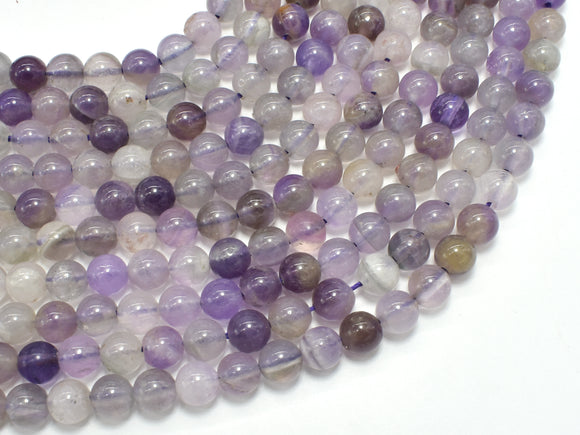 Amethyst Beads, 6mm (6.5mm) Round Beads-BeadDirect