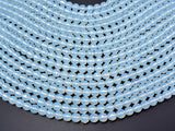 White Opalite Beads, Faceted Round, 8mm(7.8mm), 14.5 Inch-Gems: Round & Faceted-BeadDirect