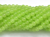 Jade - Light Green, 6mm (6.2mm) Round-Gems: Round & Faceted-BeadDirect