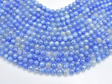 Mystic Coated Fire Agate- Blue, 8mm Faceted-BeadDirect