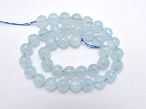 Genuine Aquamarine Beads, 11mm Round Beads-Gems: Round & Faceted-BeadDirect